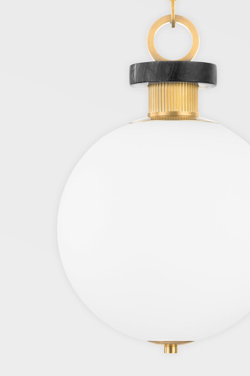 Haru 1Lt Small/Large Pendant - Brass