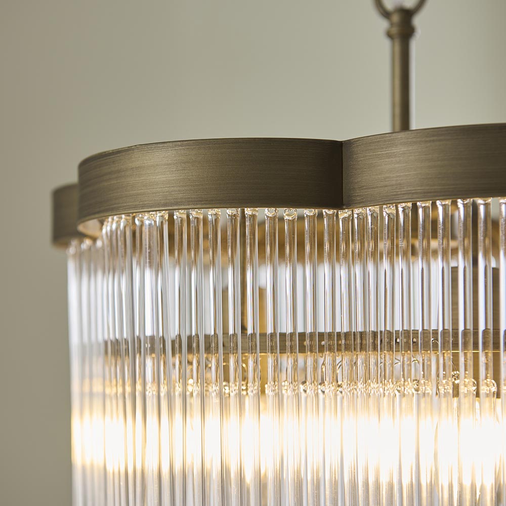Liyan 3lt/5lt Ceiling Light- Antique brass