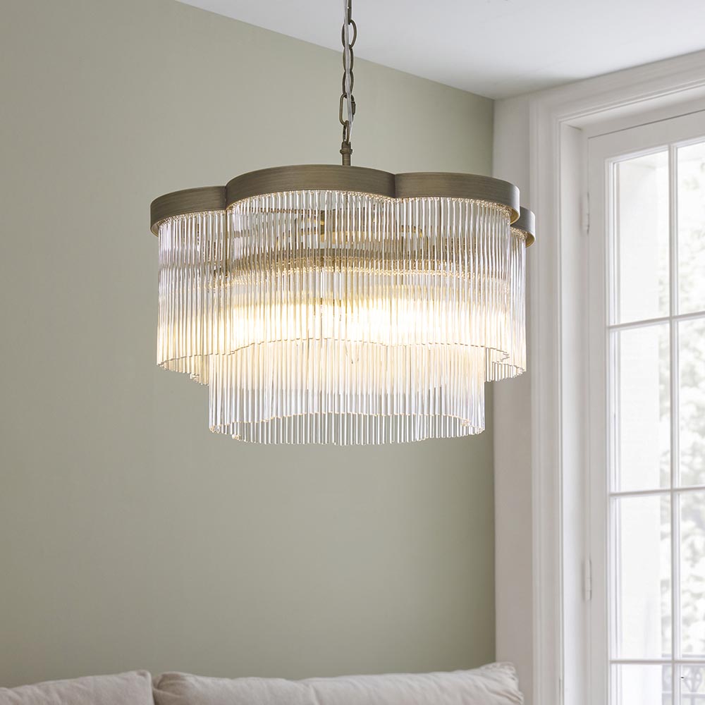 Liyan 3lt/5lt Ceiling Light- Antique brass