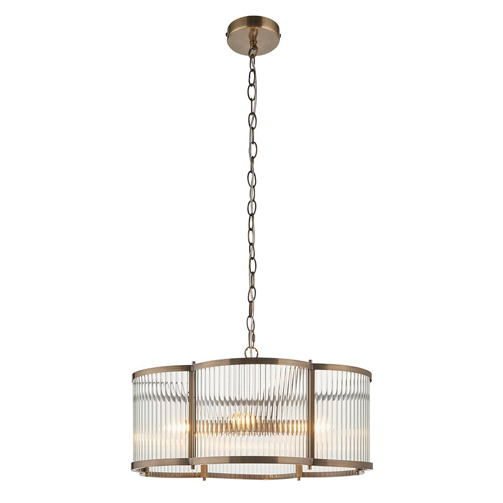 Essa 3lt/5lt Scallop Ceiling Light- Antique Brass