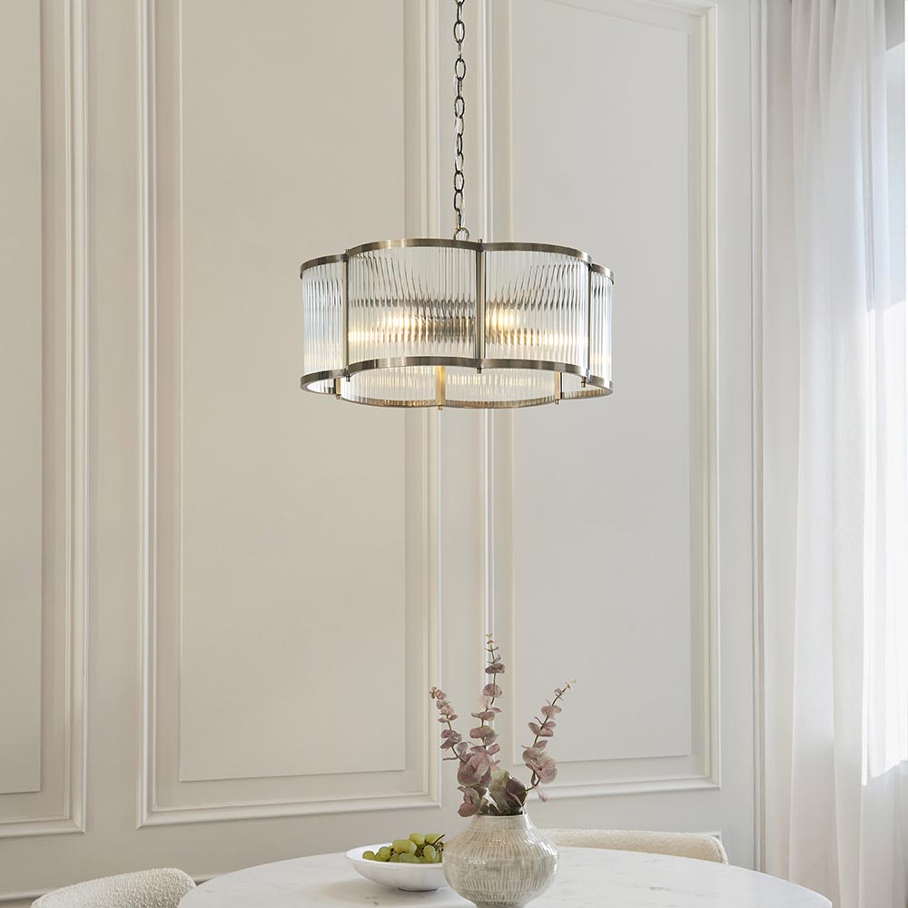 Essa 3lt/5lt Scallop Ceiling Light- Antique Brass