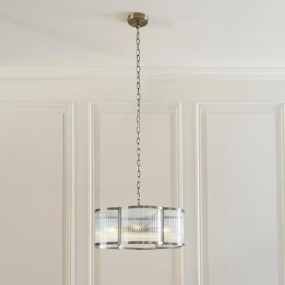 Essa 3lt/5lt Scallop Ceiling Light- Antique Brass