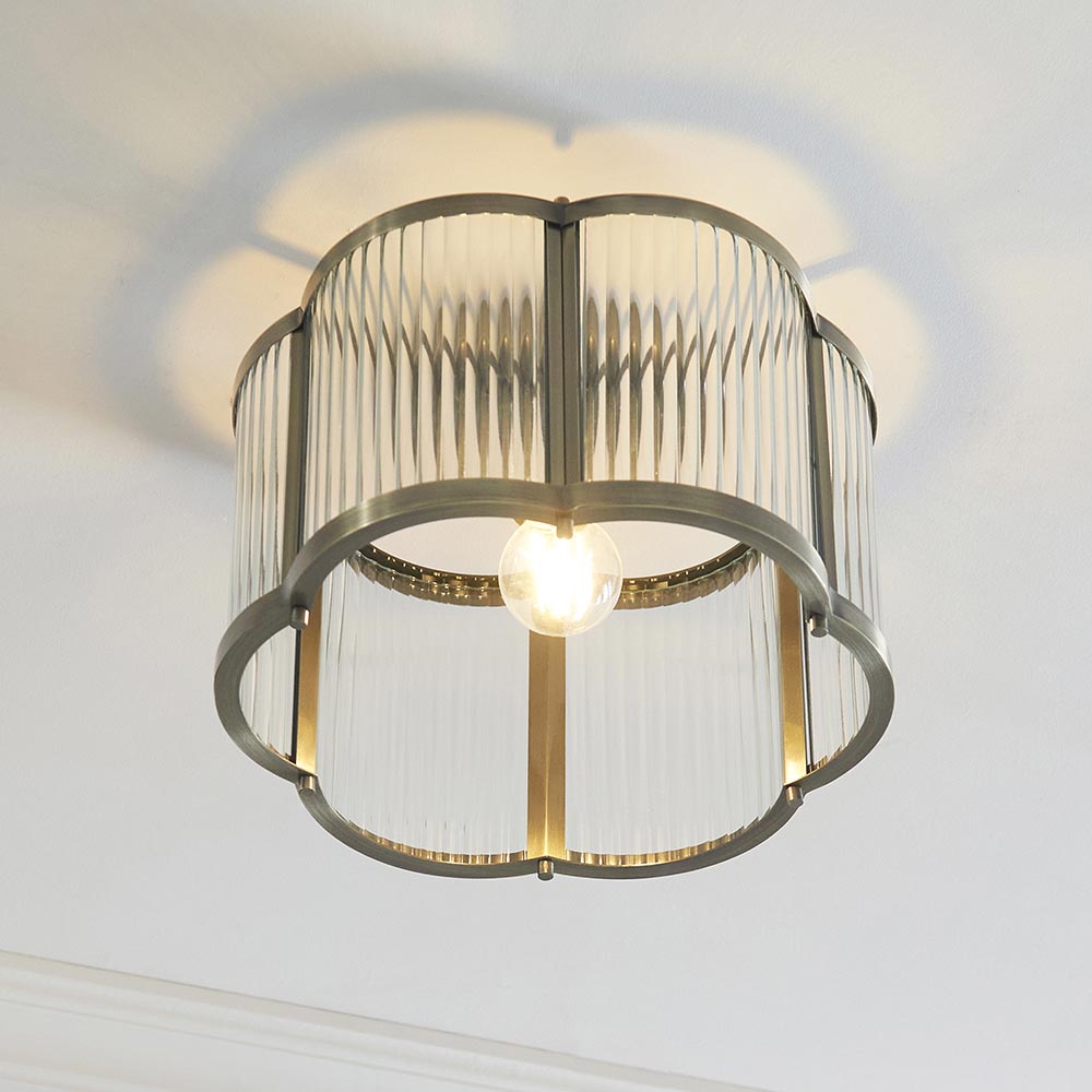 Essa Scallop Flush Light