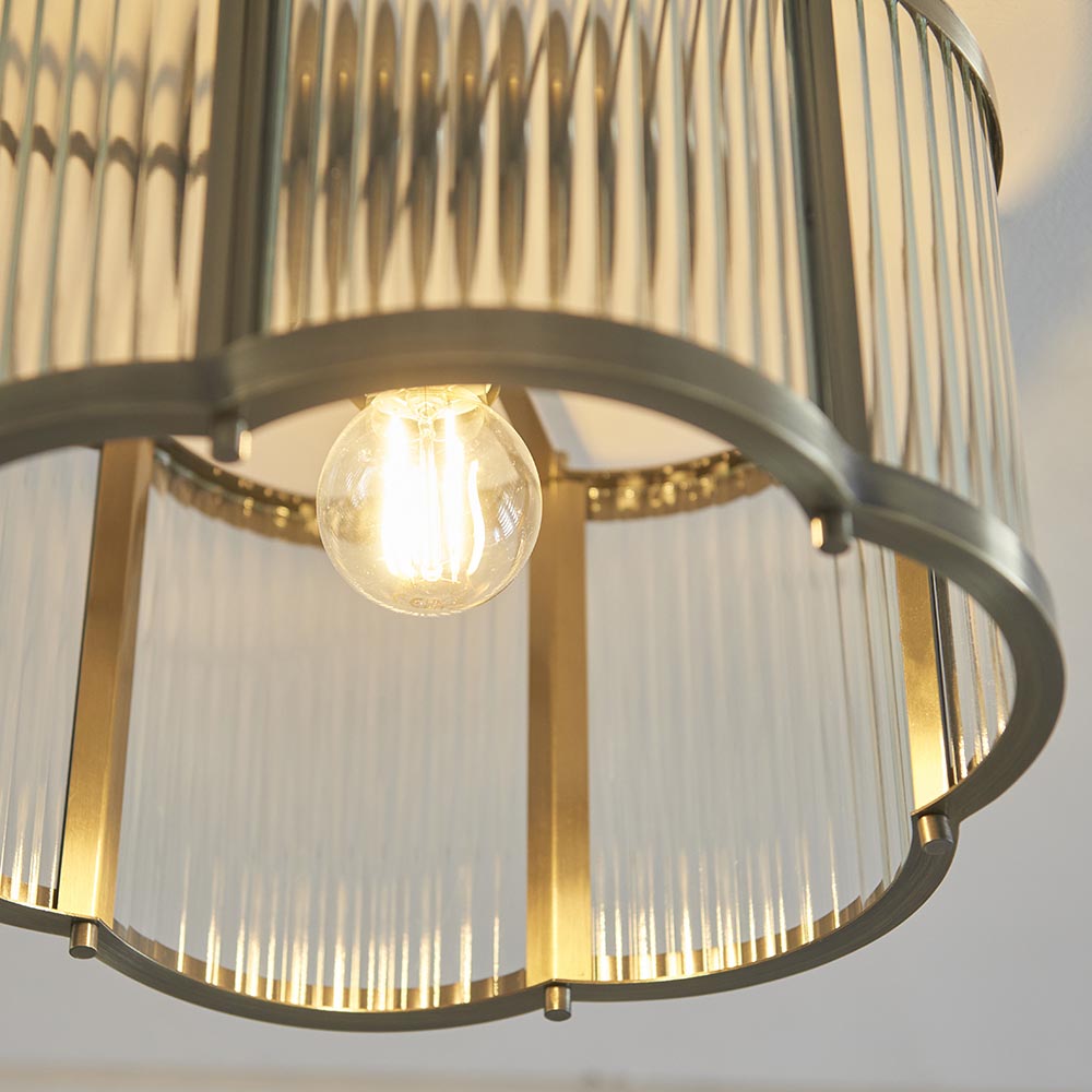 Essa Scallop Flush Light
