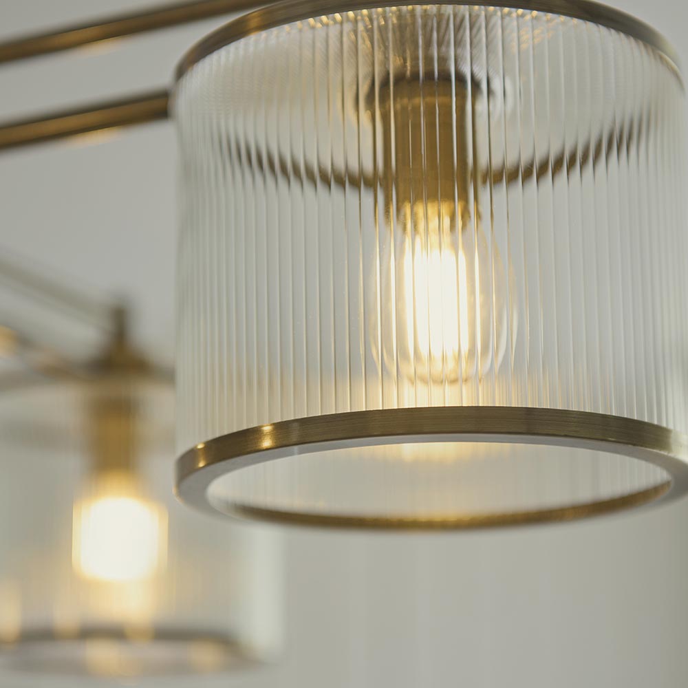 Essa 4lt Ceiling Light- Antiuque Brass