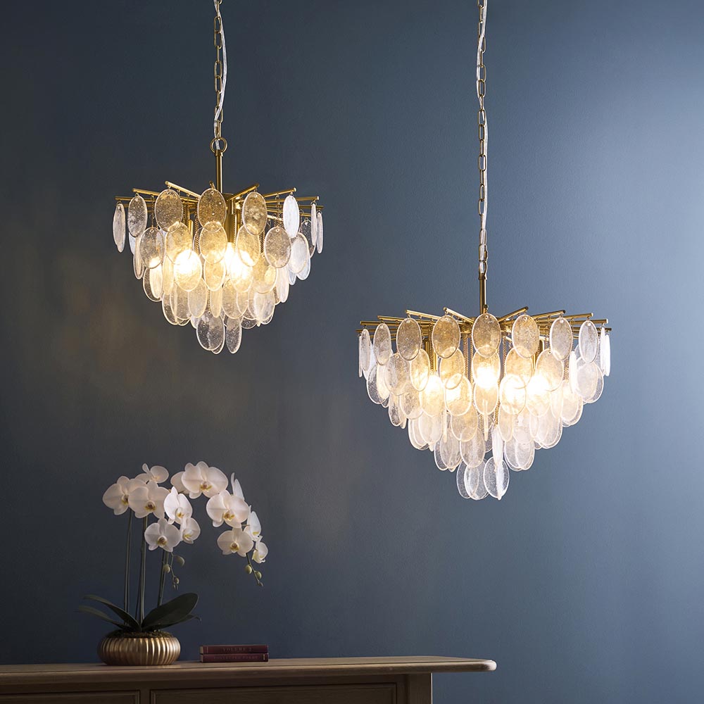 Liara 3lt/5lt Ceiling Light- Brushed aged brass