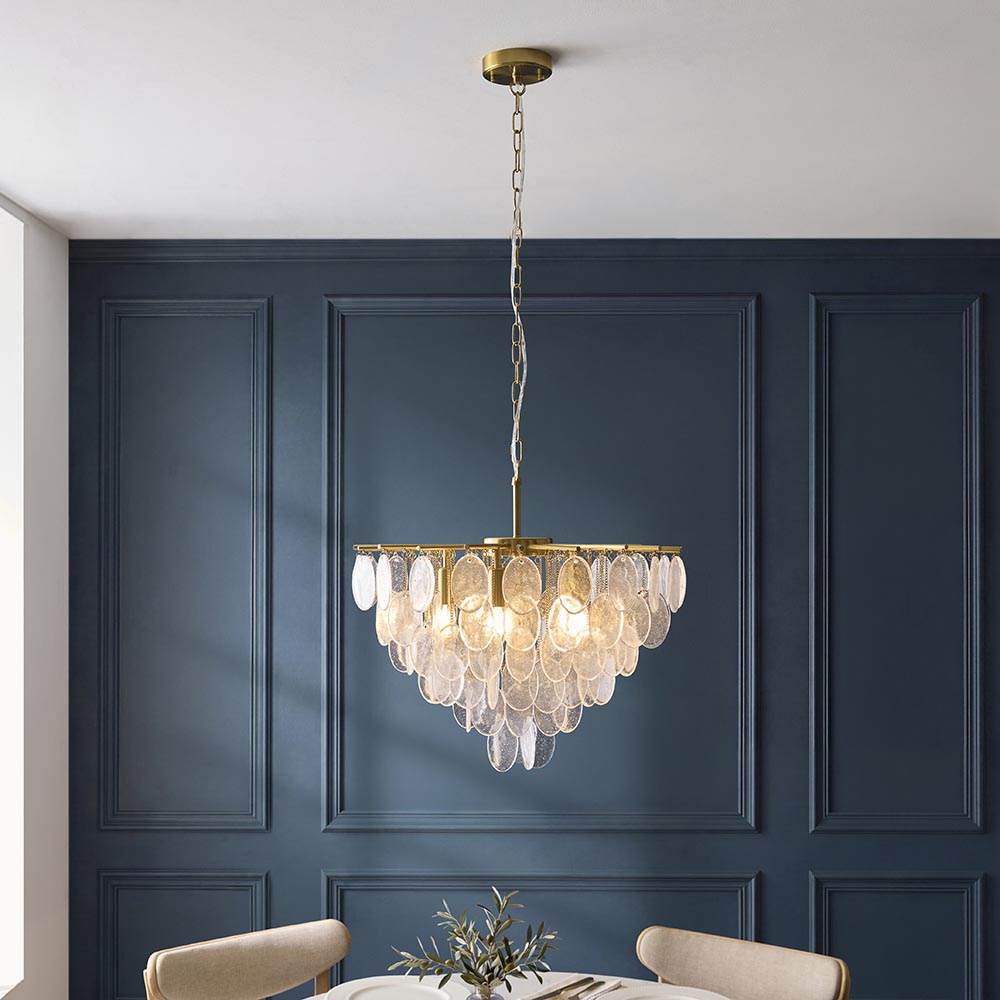 Liara 3lt/5lt Ceiling Light- Brushed aged brass