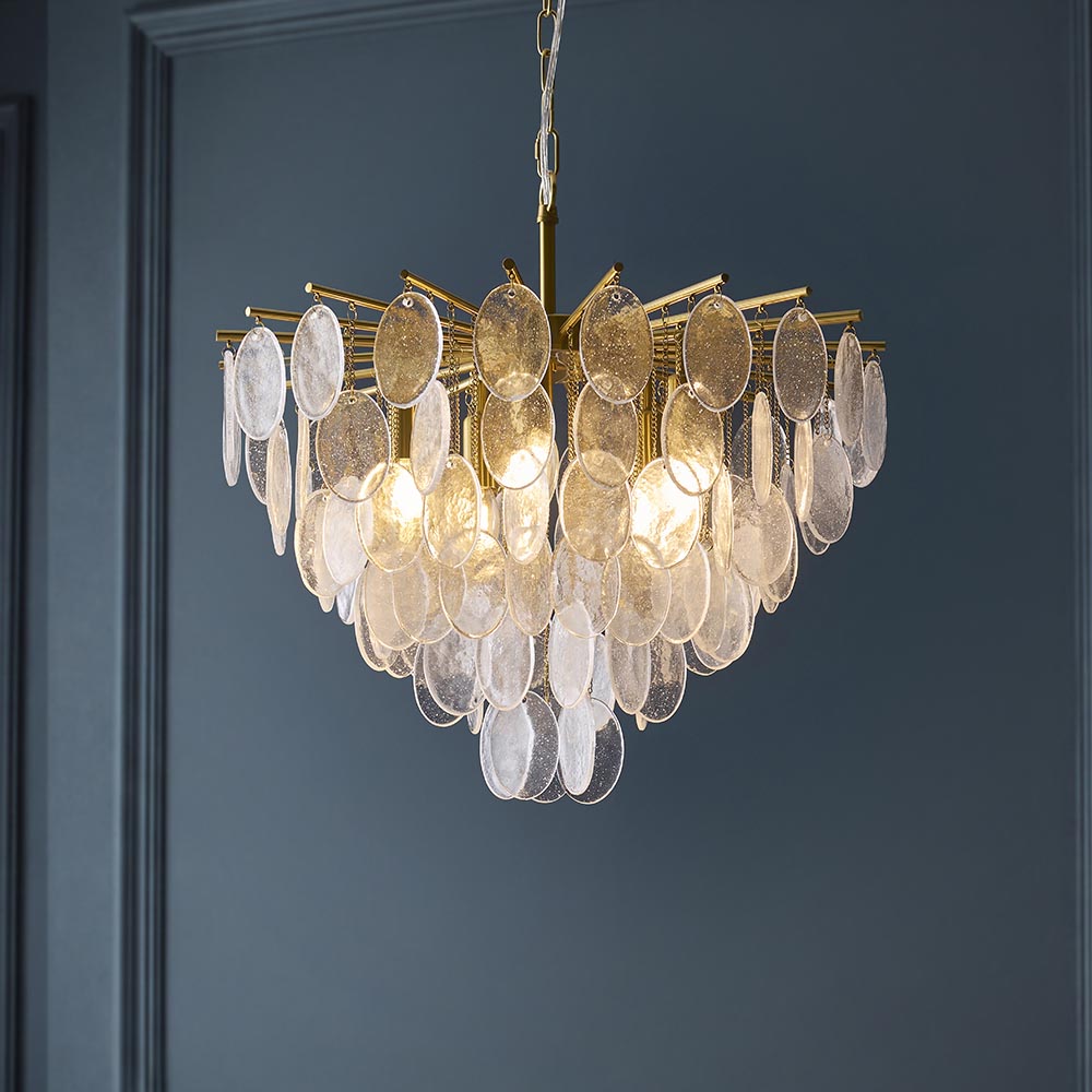 Liara 3lt/5lt Ceiling Light- Brushed aged brass