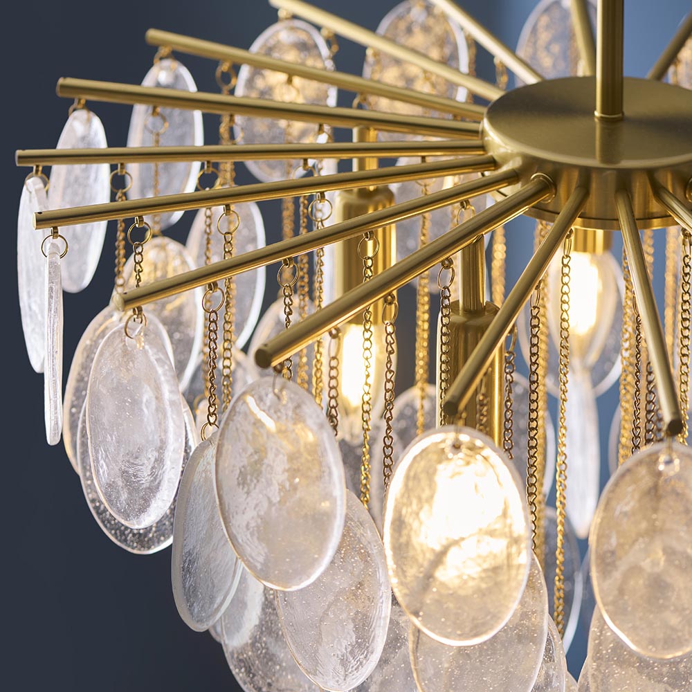 Liara 3lt/5lt Ceiling Light- Brushed aged brass