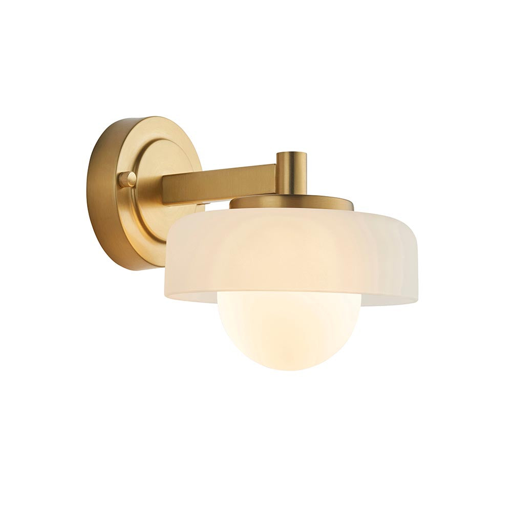 Boss Wall Light - Brass & Opal