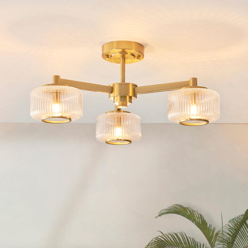 Stamford 3lt Semi Flush Ceiling Light
