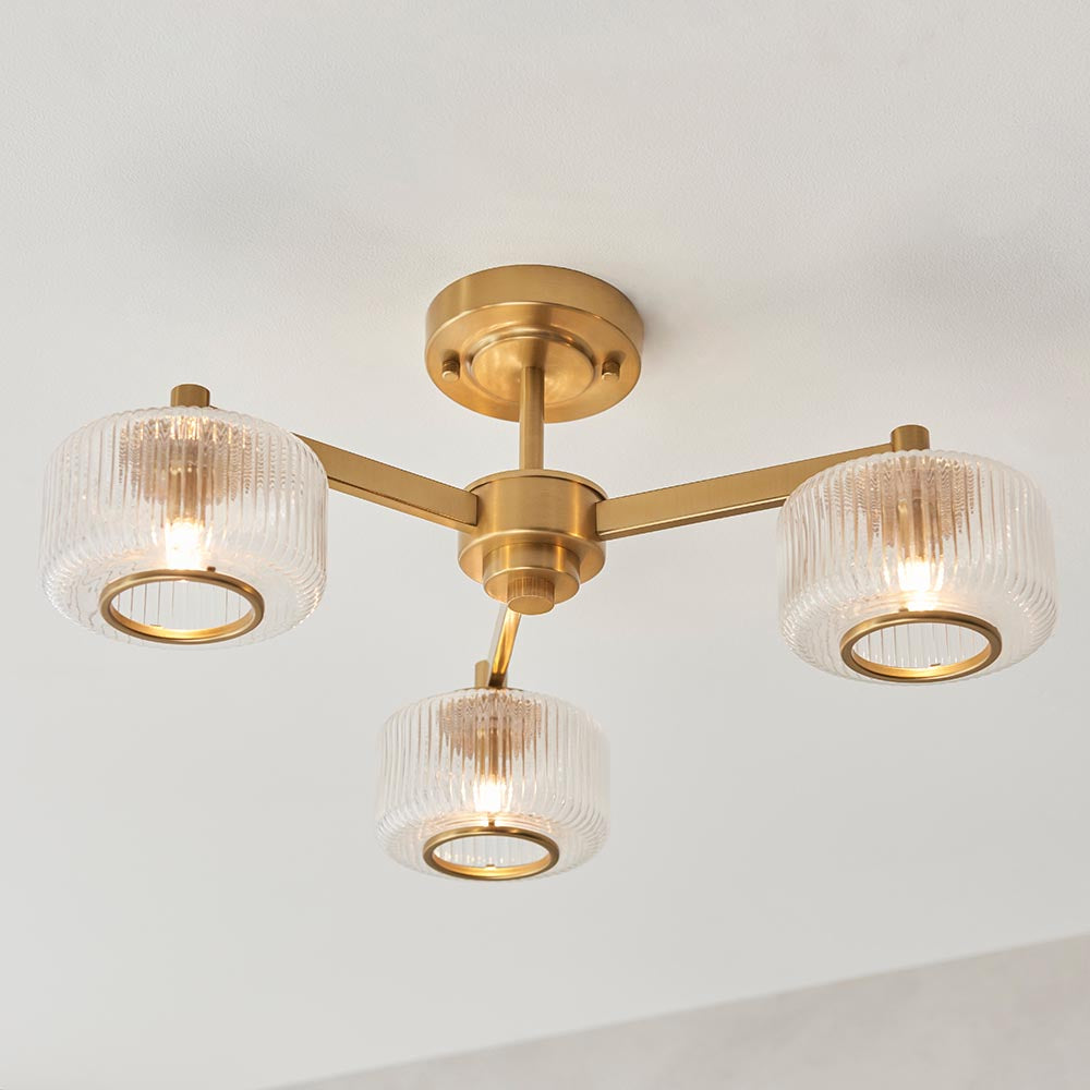 Stamford 3lt Semi Flush Ceiling Light