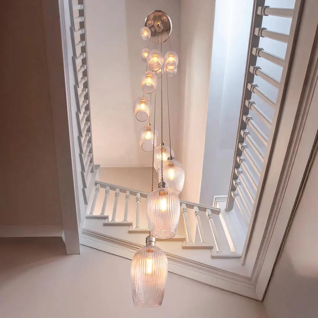 Vigo 7/13Lt Cluster Pendant - Brass/Nickel