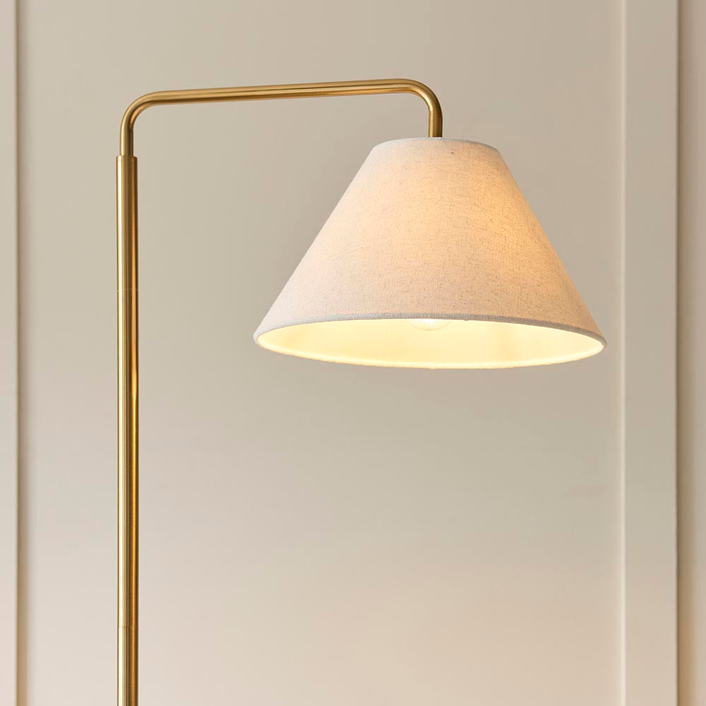Wallbridge Floor Lamp- Brushed Aged Brass