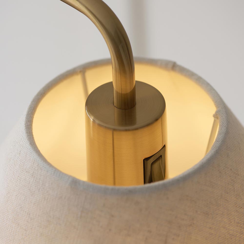 Wallbridge Floor Lamp- Brushed Aged Brass