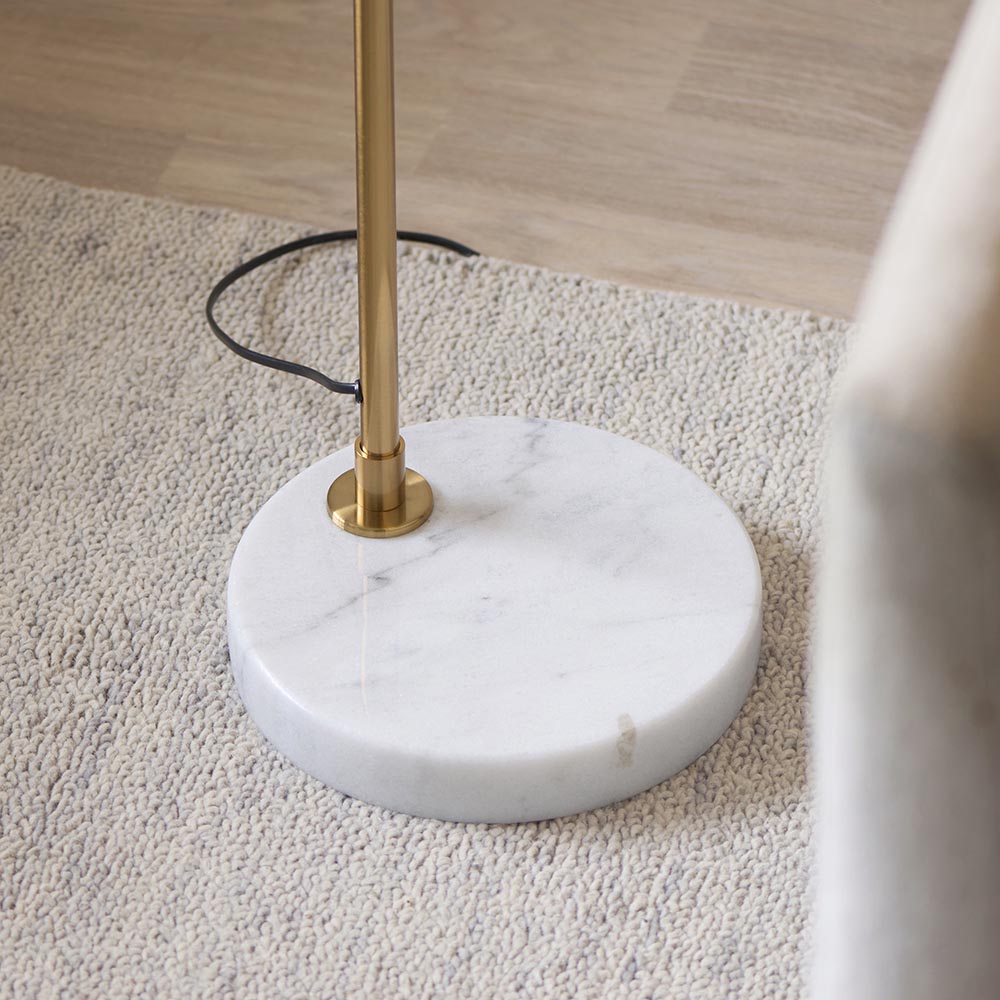 Wallbridge Floor Lamp- Brushed Aged Brass