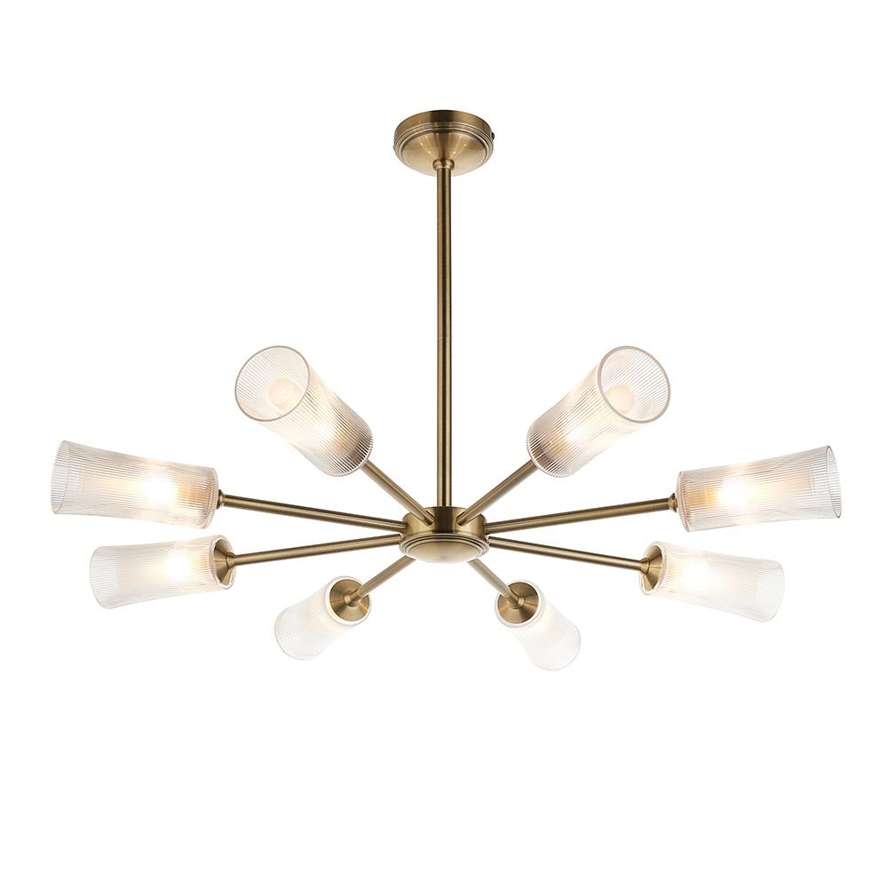 Aylen 5/8Lt Semi Flush Light- Antique Brass