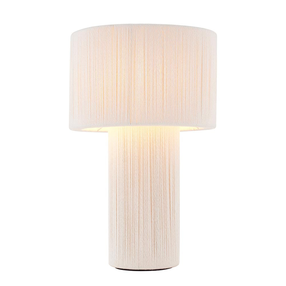 Neva Table Lamp- Cream Cotton Finish