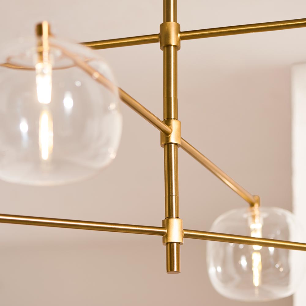 Omagh 6lt Centre Ceiling Light- Brushed Aged Brass