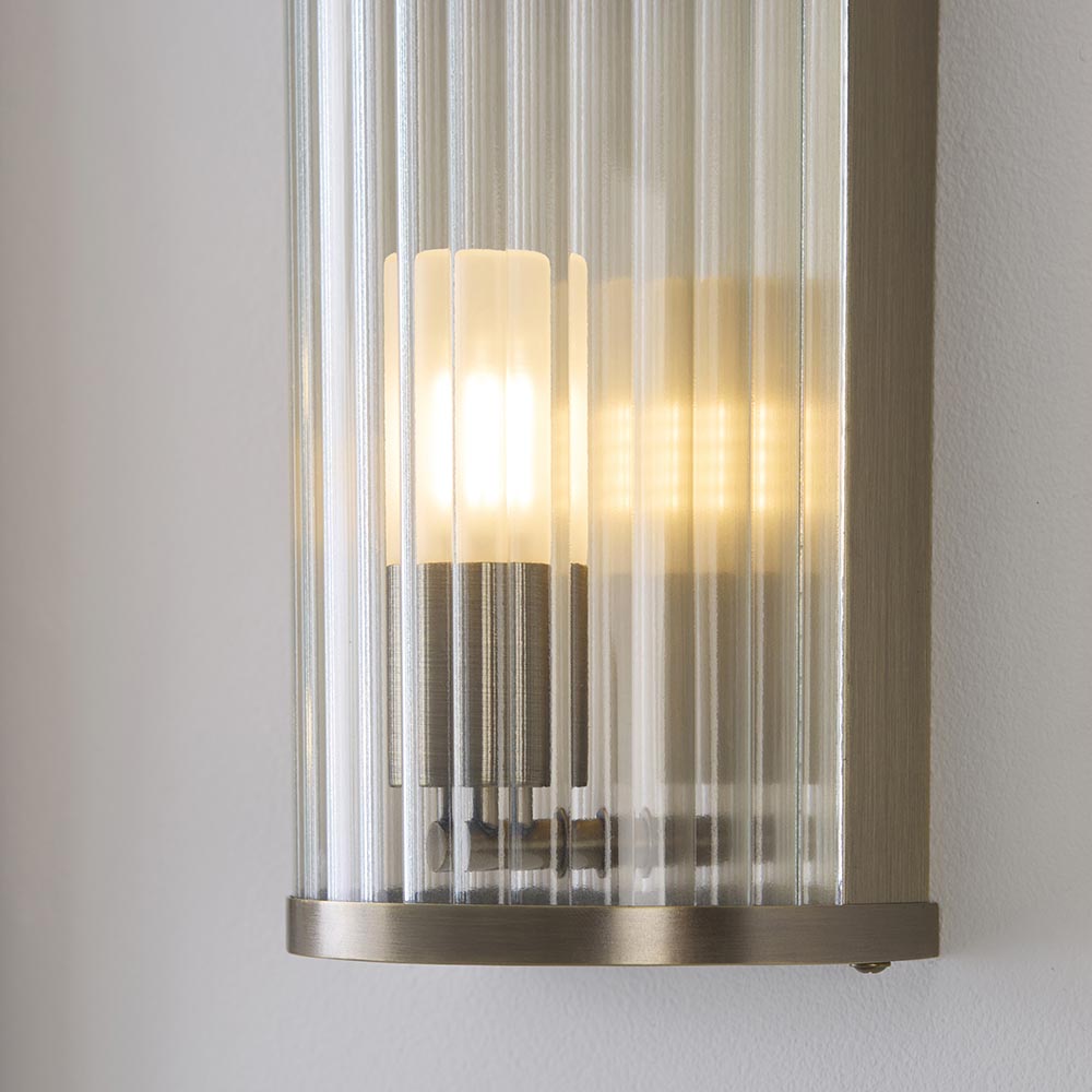 Essa IP44 Bathroom Wall Light- Antique Brass