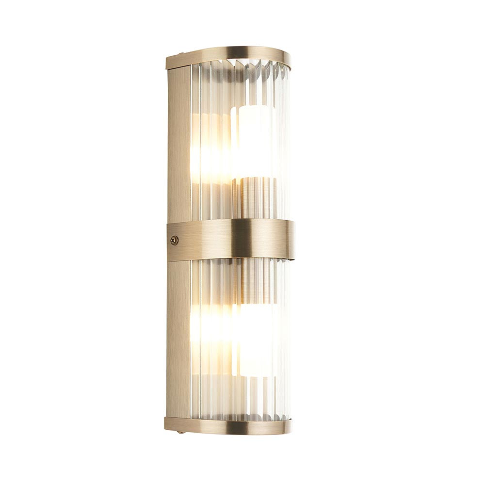 Essa IP44 Bathroom Wall Light- Antique Brass