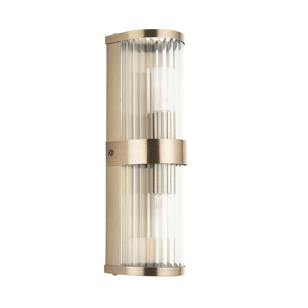 Essa IP44 Bathroom Wall Light- Antique Brass