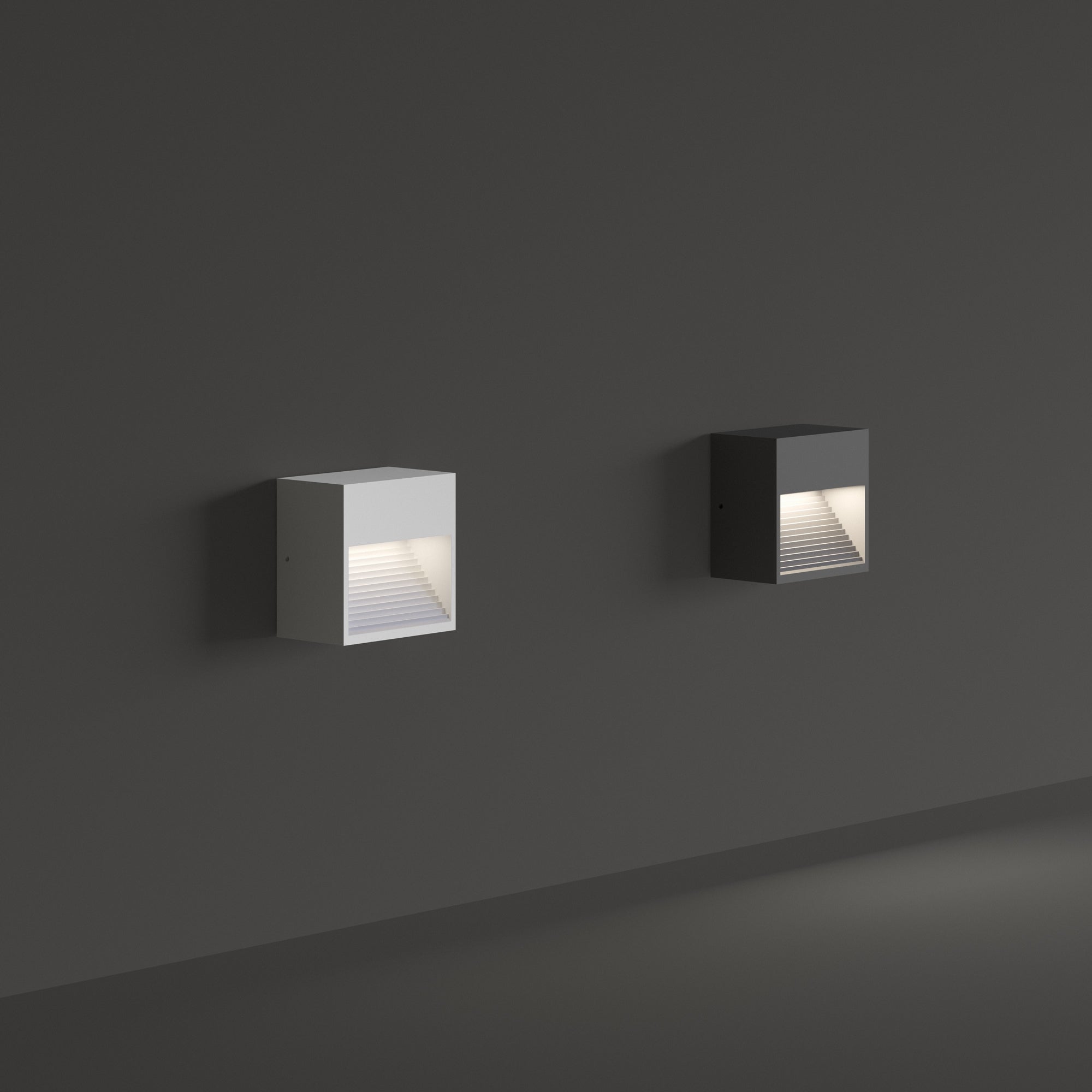 Down Outdoor Wall Light- Anthracite/ White Finish