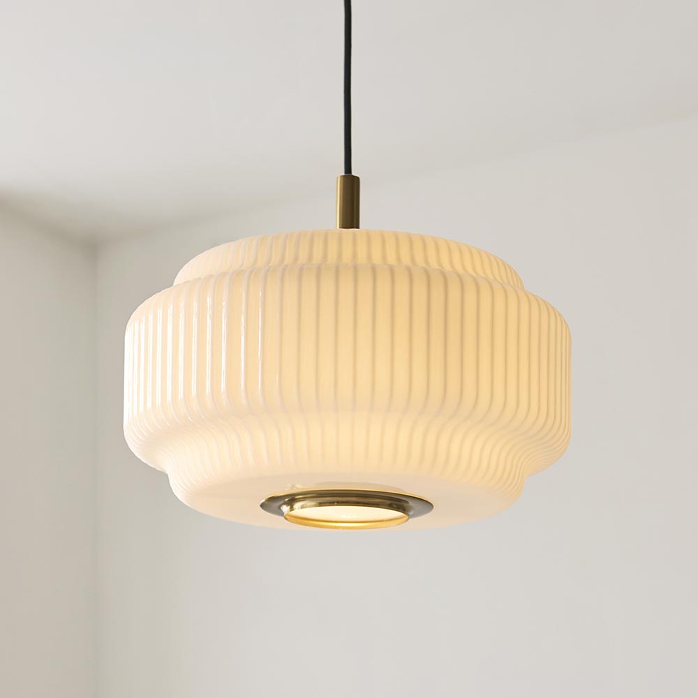 Eva Pendant Light- Brushed Aged Brass