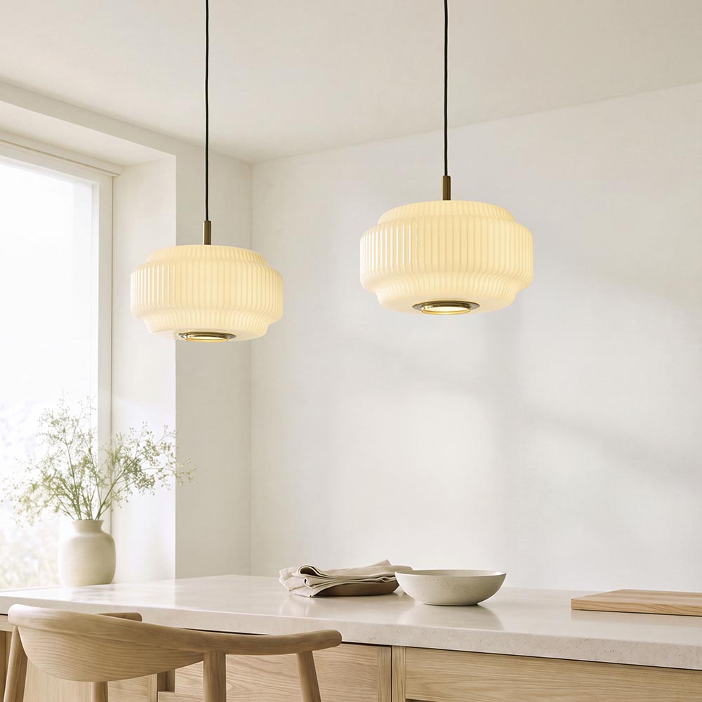 Eva Pendant Light- Brushed Aged Brass