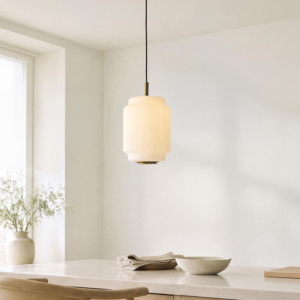 Eva Pendant Light- Brushed Aged Brass