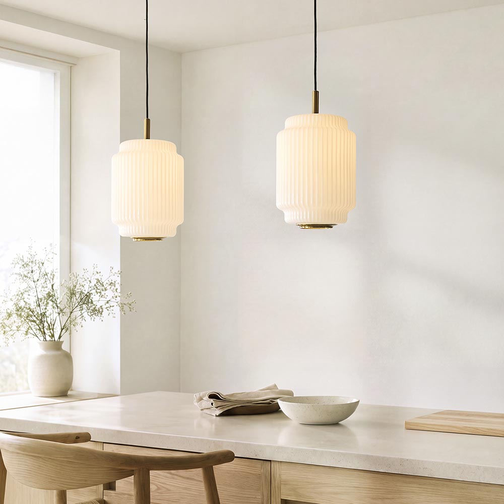 Eva Pendant Light- Brushed Aged Brass