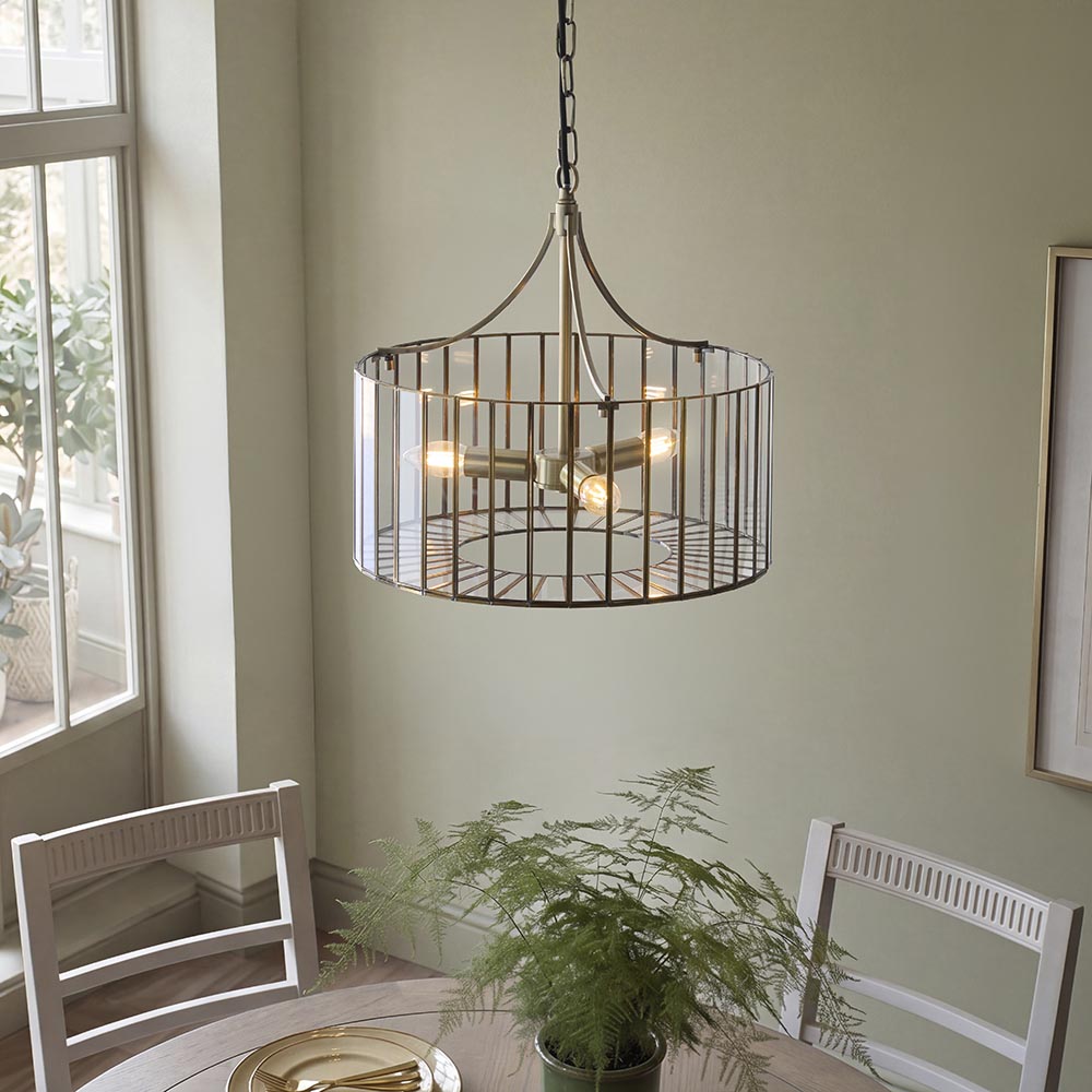 Antil 3lt/5lt Pendant- Antique Brass