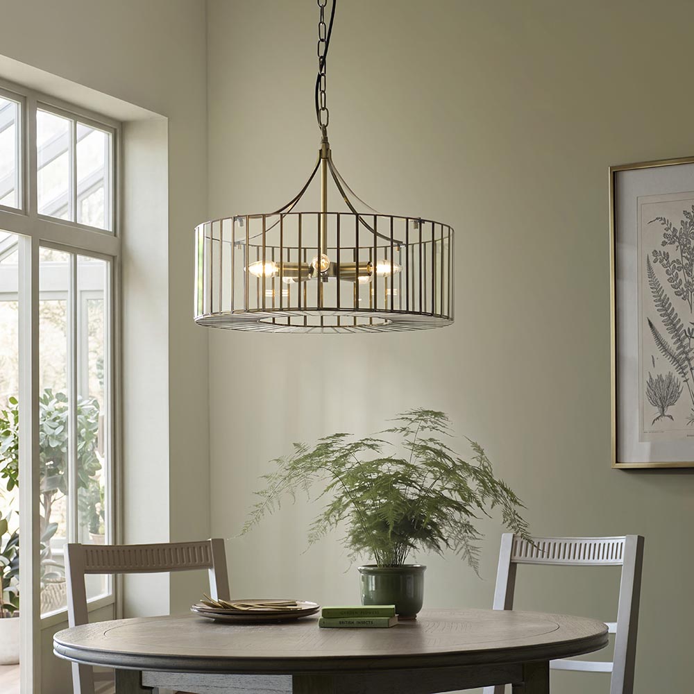 Antil 3lt/5lt Pendant- Antique Brass