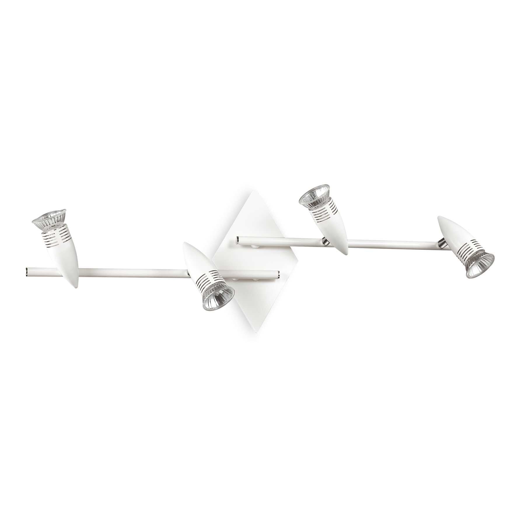 Alfa 4/6Lt Bar Spotlight IP20 - White/Nickel