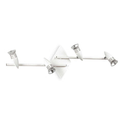 Alfa 4/6Lt Bar Spotlight IP20 - White/Nickel