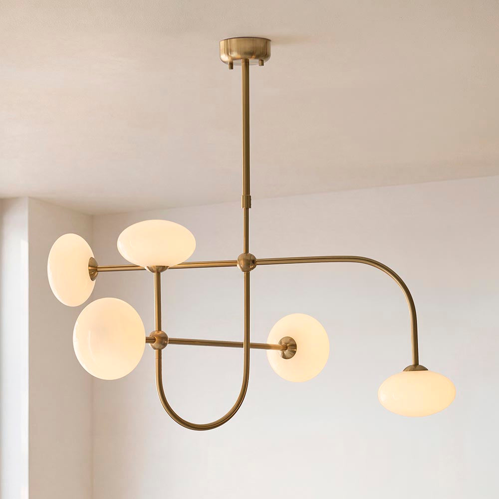 Ostrava 5lt Pendant- Brushed Aged Brass