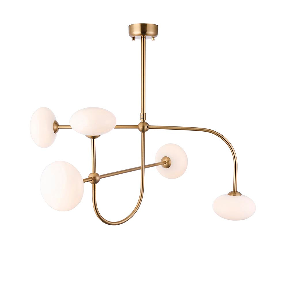 Ostrava 5lt Pendant- Brushed Aged Brass