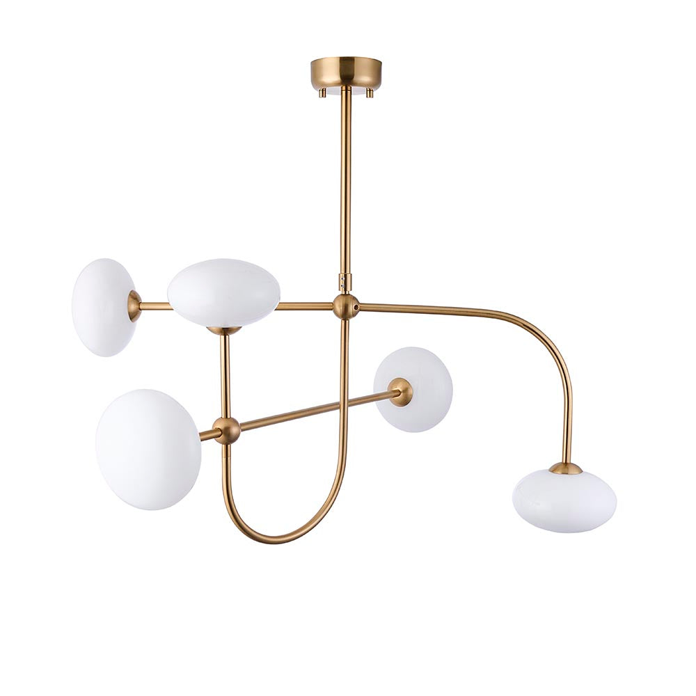 Ostrava 5lt Pendant- Brushed Aged Brass