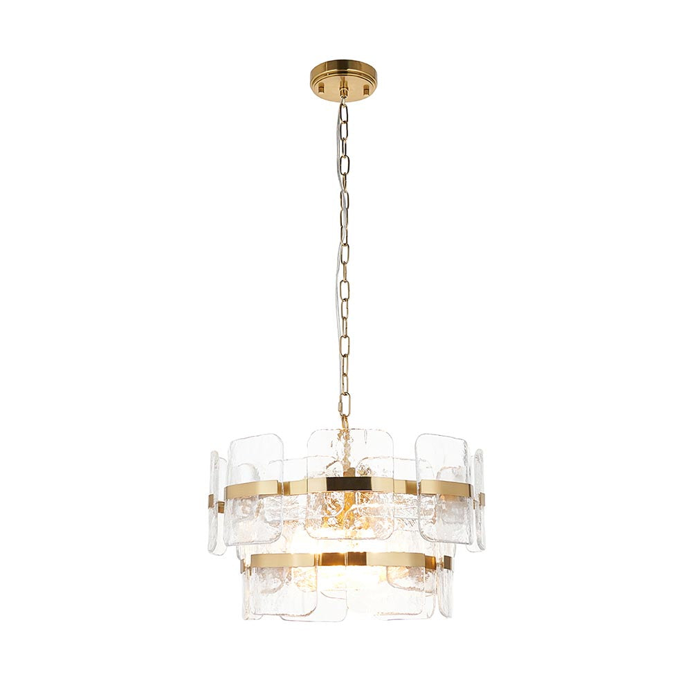 Ankas 3Lt/6Lt Chandelier- Brushed Aged Brass Finishes