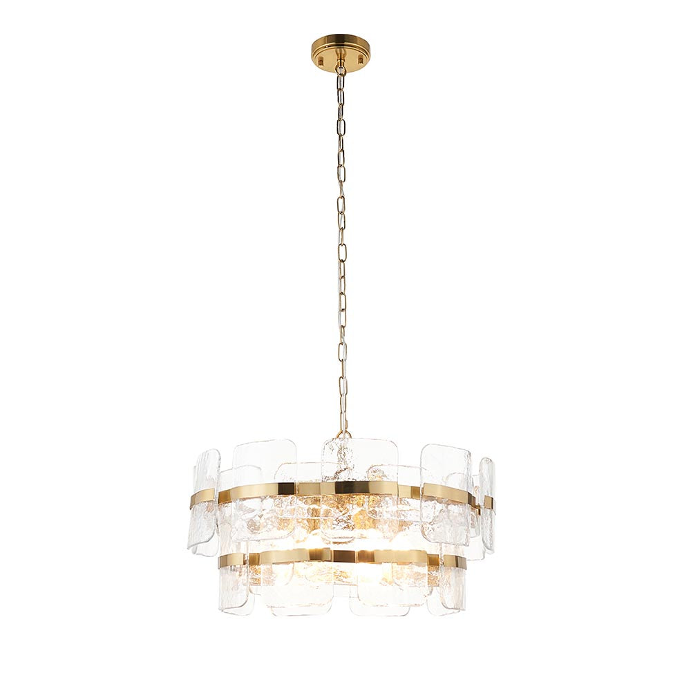 Ankas 3Lt/6Lt Chandelier- Brushed Aged Brass Finishes