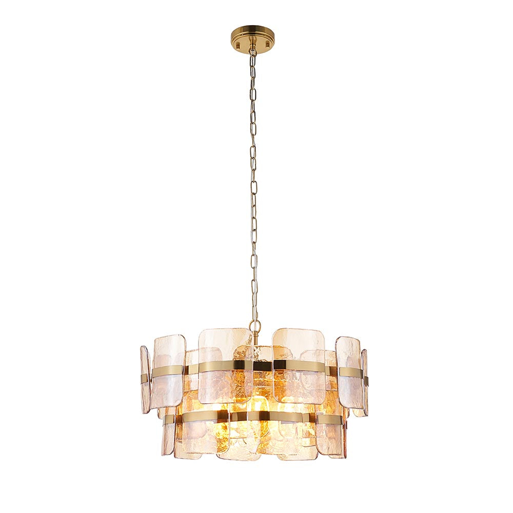 Ankas 3Lt/6Lt Chandelier- Brushed Aged Brass Finishes