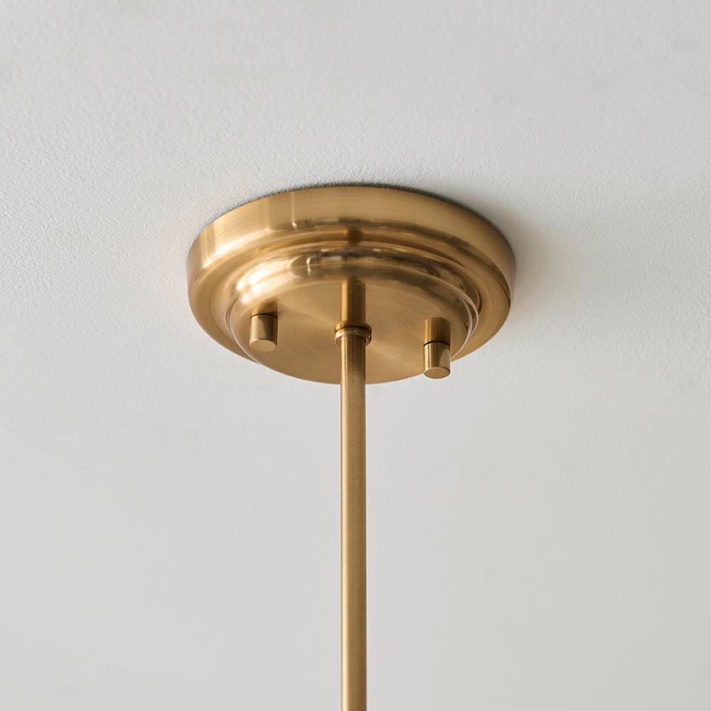 Eva 5lt Chandelier- Brushed aged brass