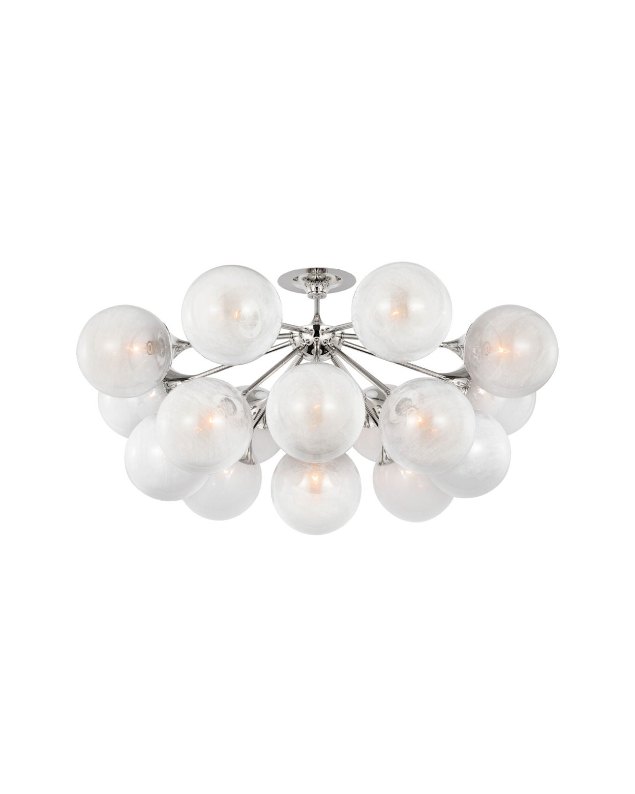 Cristol 1/3/16Lt Flush Mount - Nickel/Brass