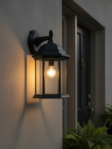 Alvin 6 Panel Lantern- Antique Bronze/ Black Finish