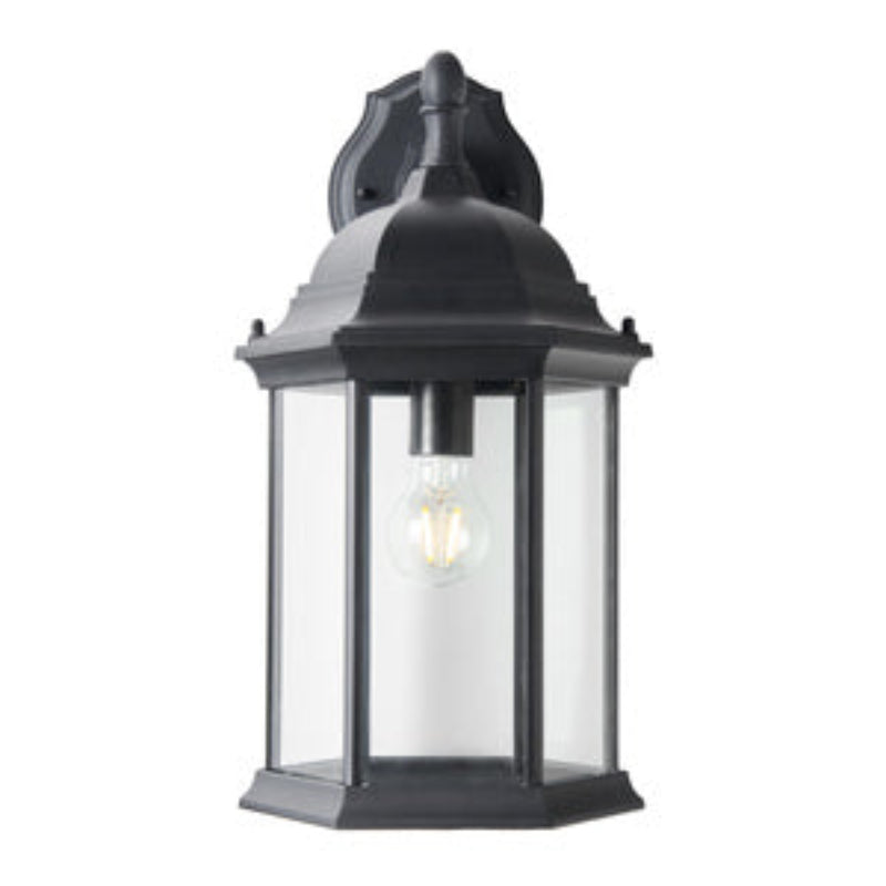 Alvin 6 Panel Lantern- Antique Bronze/ Black Finish