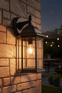 Alvin 6 Panel Lantern- Antique Bronze/ Black Finish