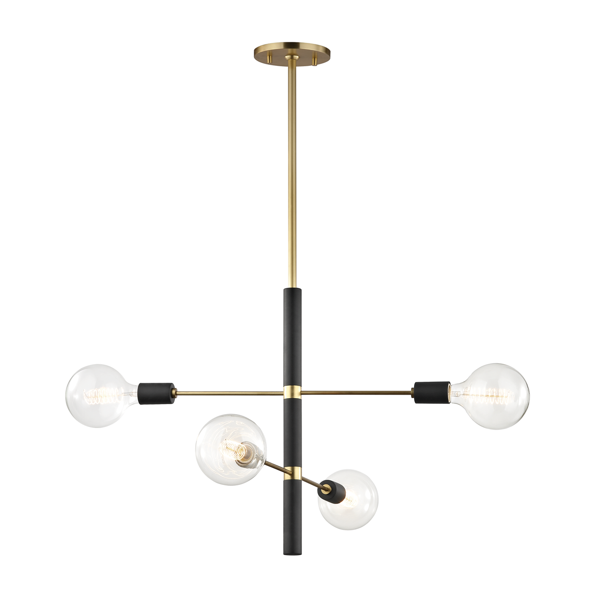 Astrid 4/8Lt Centre Ceiling Light - Brass