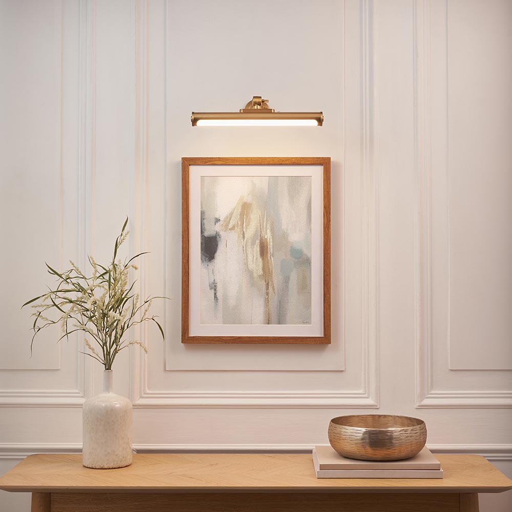 Kyte Rechargeable Picture Light- Warm Brass  Finish
