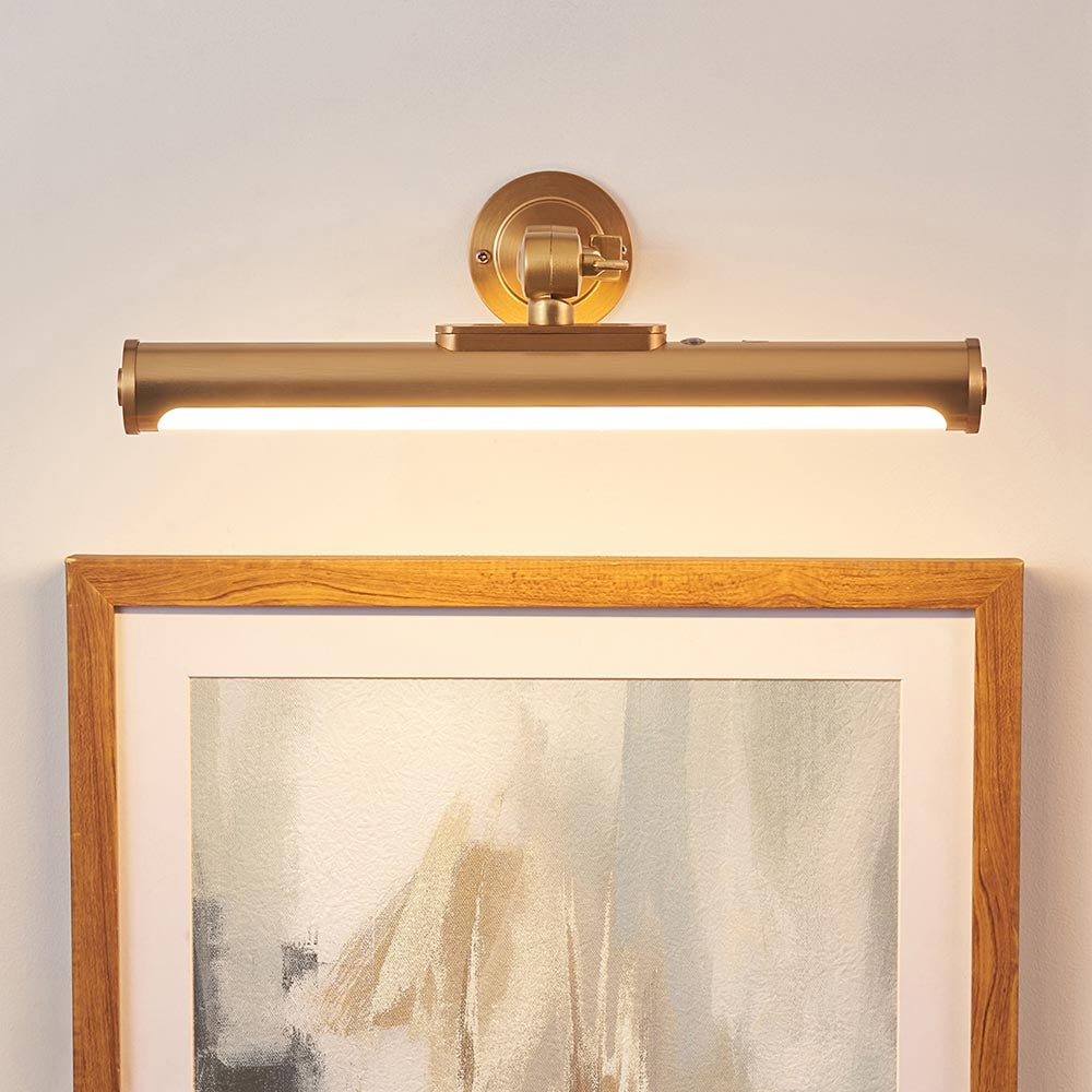 Kyte Rechargeable Picture Light- Warm Brass  Finish