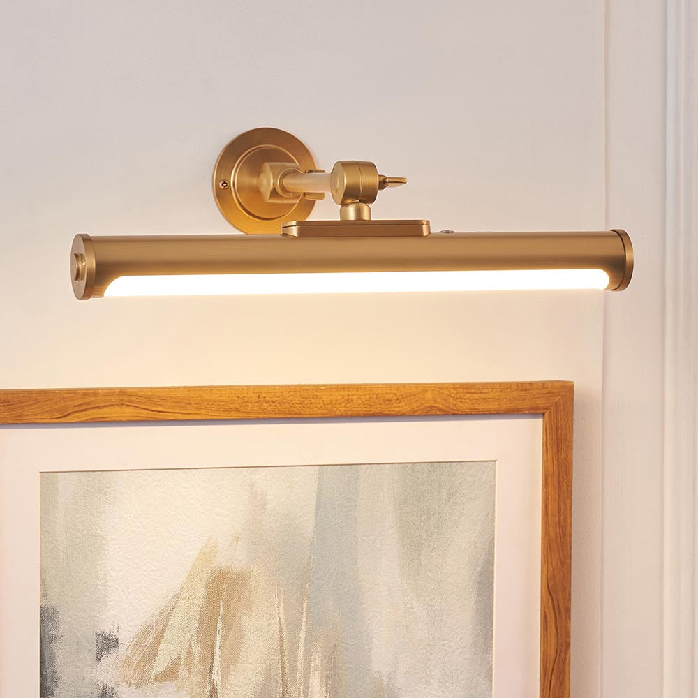Kyte Rechargeable Picture Light- Warm Brass  Finish